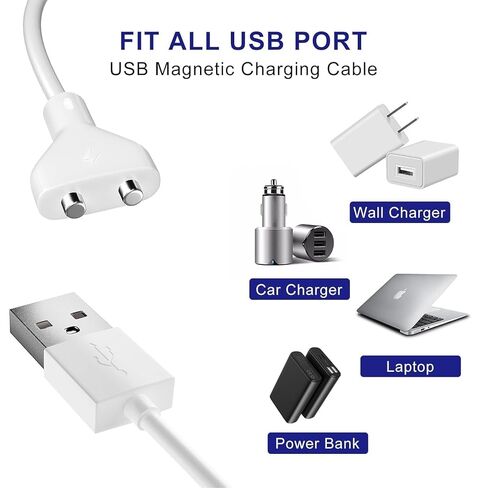 for Womanizer Charger Magnetic Charging Cable Compatible with Womanizer Starlet 2,Starlet 3,Liberty,Classic 2,Premium 2,Premium 1,InsideOut,Duo 2 Vibrating Sex Toy Charger Cord in Kuwait