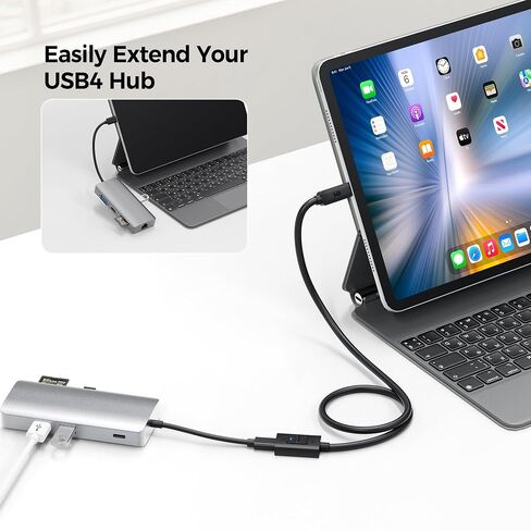 Cable Matters 80Gbps USB4 Extension Cable with On/Off Switch - 1.6 ft/0.5m in Kuwait