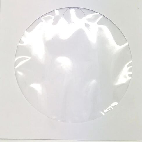 White Paper CD DVD Sleeves with Window, Portable Storage Pack of 100 in Kuwait