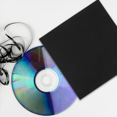 POPETPOP CD DVD Sleeves with Versatile Compatibility Black Paper Lightweight 10pcs Disc Storage Envelopes for Wedding Photographers and Storing Advertising Materials in Kuwait