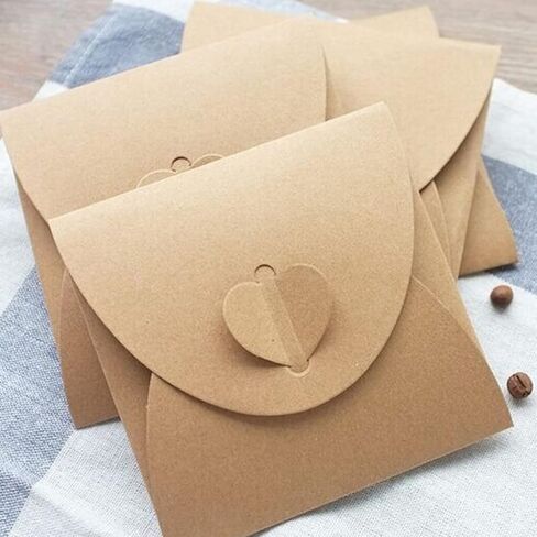 VICASKY 50pcs Kraft Paper CD DVD Sleeves Envelopes Storage Holder for Organizing Cds and DVDs Prevent Scratching for Home Storage in Kuwait