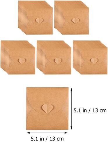 50pcs Kraft Paper CD DVD Storage Sleeves for Home Cinema Protection in Kuwait
