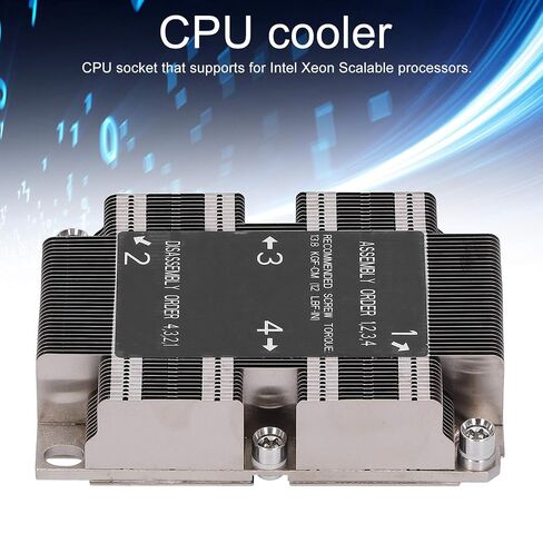 SNK P0067PS LGA 3647 0 1U X11 CPU Heat Sink, for Purley Platform, Metal Material, Easy Installation, Supports Scalable Processor in Kuwait