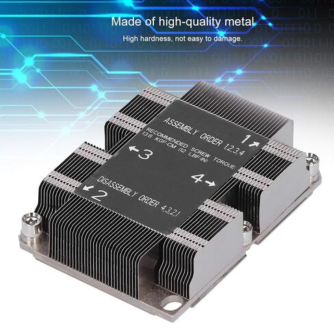 SNK P0067PS LGA 3647 0 1U X11 CPU Heat Sink, for Purley Platform, Metal Material, Easy Installation, Supports Scalable Processor in Kuwait
