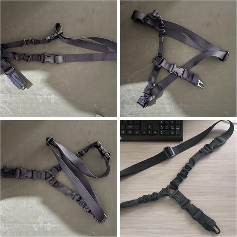 Tactical Crossbody Straps Two Point and Traditional Sling Heavy Duty Single Point Crossbody Shoulder Strap Hands-Free Carrying Straps for Hunting Training Battle Game Shooting Practice in Kuwait
