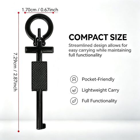 Universal Tactical Handcuff Keys, Standard Issue Law Enforcement, 3 Pack with Key Ring in Kuwait