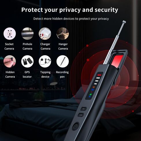 Hidden Camera Detectors GPS Detector Device w/LED Screen 5-in-1 in Kuwait