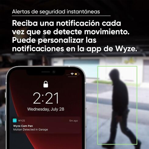 Wyze Cam Pan v2 1080p Pan/Tilt/Zoom Wi-Fi Indoor Smart Home Camera with Color Night Vision, 2-Way Audio, Compatible with Alexa & The Google Assistant, White in Kuwait