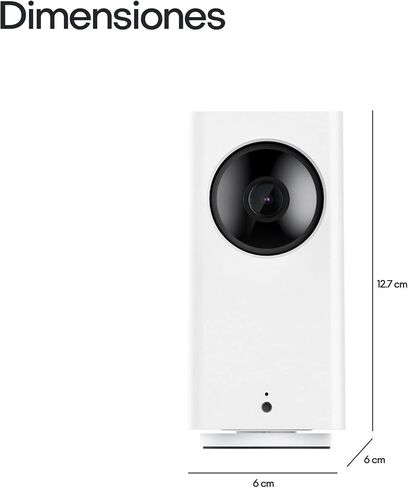 Wyze Cam Pan v2 1080p Pan/Tilt/Zoom Wi-Fi Indoor Smart Home Camera with Color Night Vision, 2-Way Audio, Compatible with Alexa & The Google Assistant, White in Kuwait
