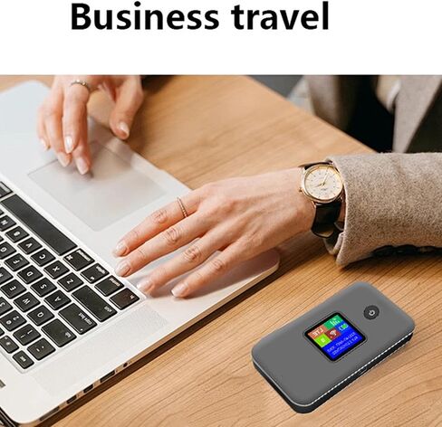 Portable WiFi Hotspot for Travel, 4G LTE Mobile WiFi Router, 2.4G 5.8G Dual Band, 300Mbps, Connects 10 Devices, Mobile Internet Hotspot for Travel Business Camping in Kuwait