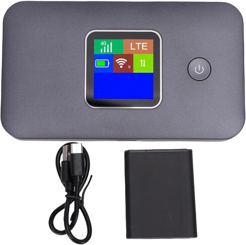 Portable WiFi Hotspot for Travel, 4G LTE Mobile WiFi Router, 2.4G 5.8G Dual Band, 300Mbps, Connects 10 Devices, Mobile Internet Hotspot for Travel Business Camping in Kuwait