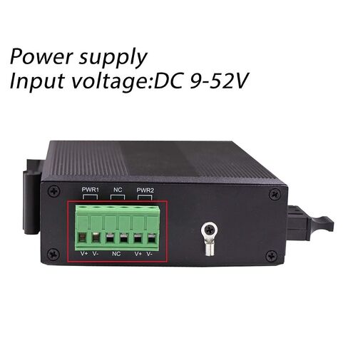 Gigabit Hardened Ethernet Media Converter Single Mode Duplex Industrial Fiber SC to Network Switch DIN-Rail/Wall Mount 9/12/24VDC Input IP40 Safety Class in Kuwait