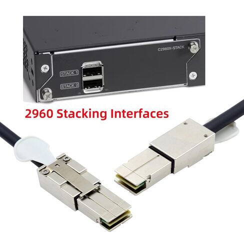 chenyang 2960 FlexStack Stacking Cable CAB-STK-E-0.5M Compatible for Catalyst 2960S 2960X 2960XR Networking Switch 20Gbps 40Gbps in Kuwait