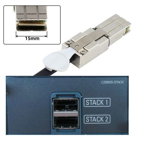 chenyang 2960 FlexStack Stacking Cable CAB-STK-E-0.5M Compatible for Catalyst 2960S 2960X 2960XR Networking Switch 20Gbps 40Gbps in Kuwait
