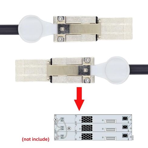 chenyang 2960 FlexStack Stacking Cable CAB-STK-E-0.5M Compatible for Catalyst 2960S 2960X 2960XR Networking Switch 20Gbps 40Gbps in Kuwait