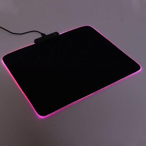 ciciglow RGB Gaming Mouse Mat Pad, 12 Light Modes USB Wired LED Gaming Mouse Mat, Nonslip Rubber and, 300x250x4mm, for, PC, Laptop, Desk in Kuwait