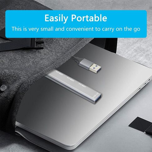 4 Port USB Hub with 3inch Cable, Supports USB 2.0/3.0 Aluminum Alloy Casing in Kuwait