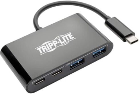 Tripp Lite USB C Hub Adapter Converter Portable w 2x USB Type C & 2x USB-A Thunderbolt 3 USB-C Black (U460-004-2A2CB) in Kuwait