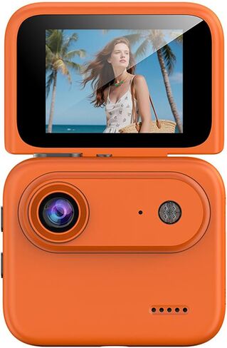 PUSOKEI 4K Action Camera, Vlogging Camera with 2 Inch Flip Screen, 143 Wide Angle Lens, Image Stabilization, 400mAh Battery, 1/4 Screw Mount, for Cycling and Action Sports (White) in Saudi Arabia