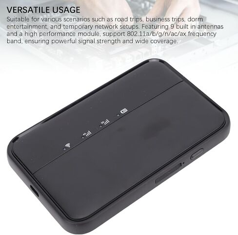 Fockety 5G Mobile WiFi Hotspot, High Speed 900Mbps Portable WiFi Device with 10000mAh Battery and 16 Connected Devices for Travel Business Dorm Entertainment in Kuwait