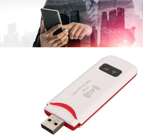 4G LTE Mobile WiFi Hotspot Portable Router with SIM Slot, USB Powered Pocket for 10 Devices, Dual Band Fast Internet Access Fit Africa Middle Travel, Lightweight Global Roaming in Kuwait