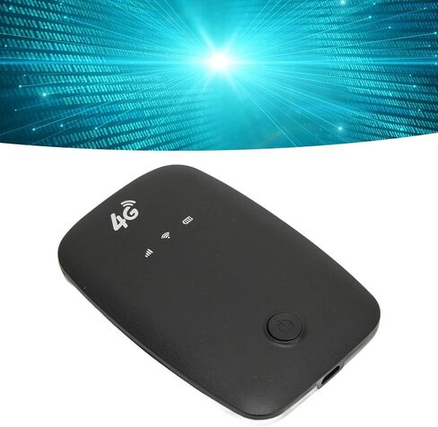 Portable 4G Mobile WiFi Hotspot with SIM Slot, 2100mAh Battery, LED Display, Supports 10 Devices—Fit for Car Users, Business Travelers & Remote Workers in Kuwait