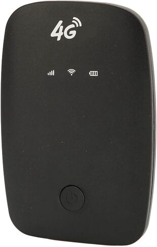 Portable 4G Mobile WiFi Hotspot with SIM Slot, 2100mAh Battery, LED Display, Supports 10 Devices—Fit for Car Users, Business Travelers & Remote Workers in Kuwait