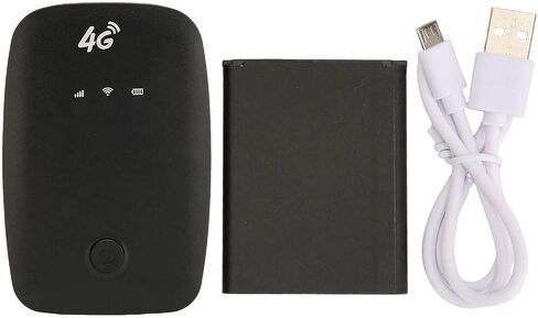 Portable 4G Mobile WiFi Hotspot with SIM Slot, 2100mAh Battery, LED Display, Supports 10 Devices—Fit for Car Users, Business Travelers & Remote Workers in Kuwait