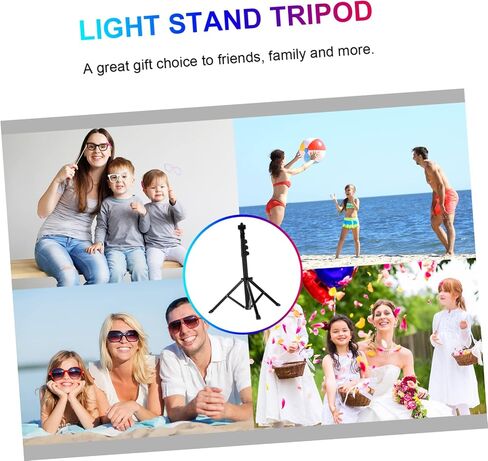 1.28m Adjustable Aluminum Alloy Tripod Stand for Light Photography Streaming Support Portable and Design for Home Use and Content Creation in Kuwait