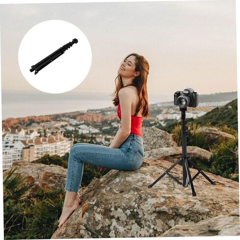 1.28m Adjustable Aluminum Alloy Tripod Stand for Light Photography Streaming Support Portable and Design for Home Use and Content Creation in Kuwait