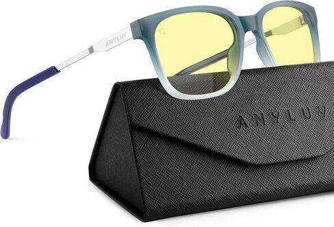 ANYLUV Blue Light Glasses for Men, Lightweight Computer Gaming Glasses, Stylish Anti Eyestrain Blue Light Blocking Men in Kuwait