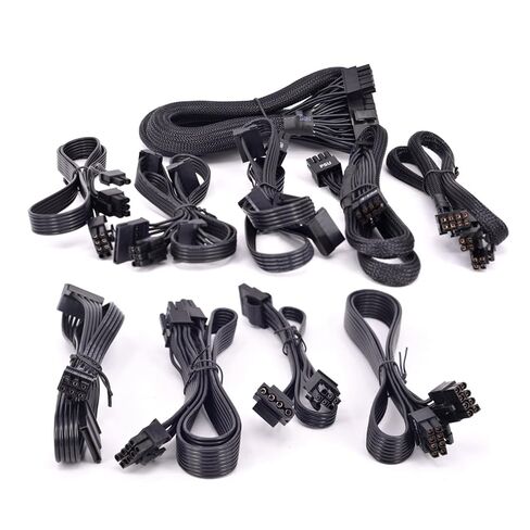 for Seasonic X Series XM2 KM3 Modular Peripheral 4 Pin SATA PCIe 8 6 Pins CPU 8/4 Pins Main Power ATX 24 Pin Power Supply Cable(6pin to 2 SATA) in Kuwait