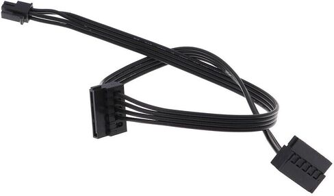 TEAMWILL 2PCS 45CM mini 4 Pin to 2 Sata SSD Power Supply Cable for Lenovo M410 M6 in Kuwait