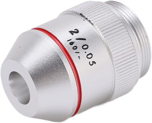 Generic 2X Low Magnification Achromatic Objective Lens for Microscope, Clear Imaging, Bright Field of View for Biological Microscope, Pure Copper Material in Kuwait