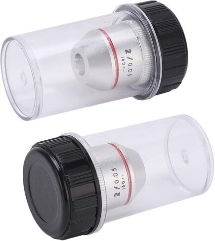 Generic 2X Low Magnification Achromatic Objective Lens for Microscope, Clear Imaging, Bright Field of View for Biological Microscope, Pure Copper Material in Kuwait