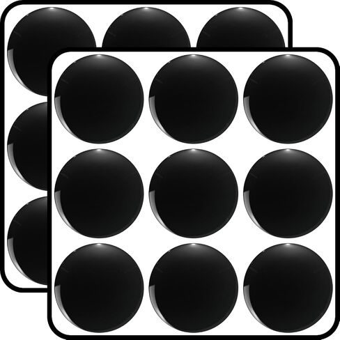 Black Circle Design Gift 2 Inch 18-Pack Waterproof Vinyl Decals in Kuwait