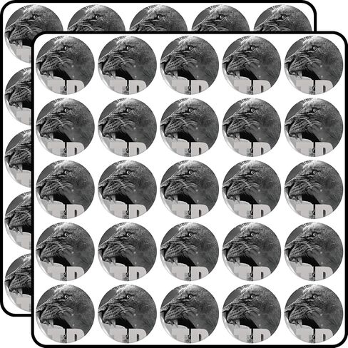 Fierce Leopard Big Cat HD Wildlife Photography Motivational Be Strong Gift 1 Inch 50-Pack Waterproof Vinyl Decals in Kuwait