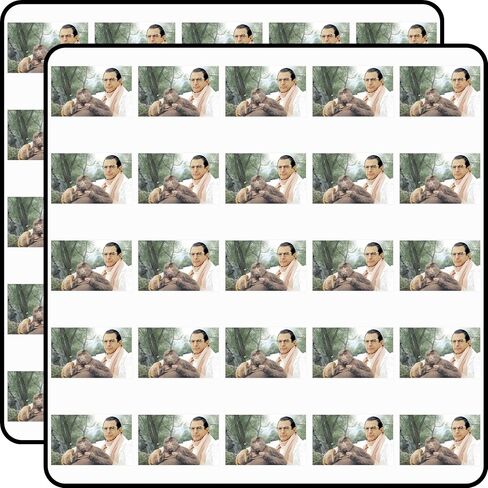 Jeff Goldblum with Primate Friend Nature Scene Funny Meme Portrait 1 Inch Vinyl Stickers 50pcs Water Bottle Laptop Phone in Kuwait