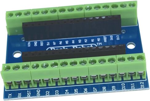 Aideepen 5pcs Nano V3.0 Expansion Board V3.0 Breakout Board Screw Terminal Adapter Shield Nano V3.0 AVR ATMEGA328P-AU Module in Kuwait