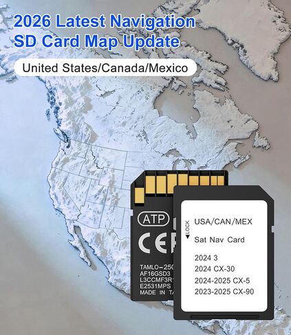 Latest Navigation SD Card KMV666EZ1C for Select Mazda 2024-2025, US/CA/MX in Kuwait
