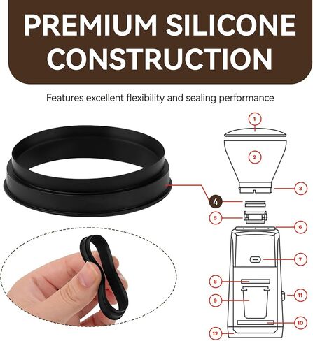 6 Pcs Gasket Replacement for Baratza Encore/ESP/Virtuoso+ Coffee Grinder in Kuwait