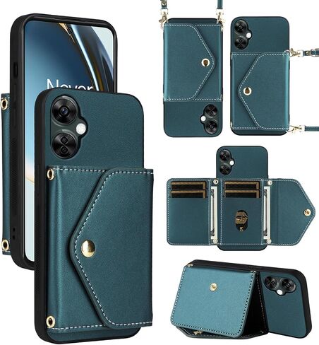Wallet Case for OnePlus Nord N30 5G/CE 3 Lite Women Men Green in Kuwait