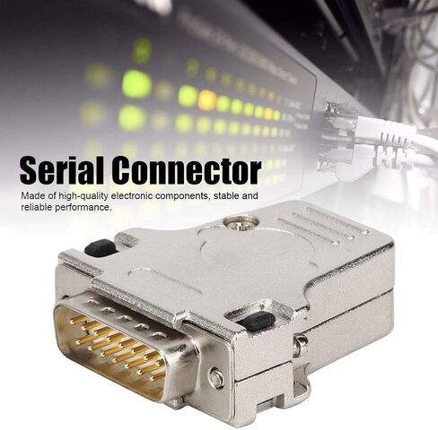 WALFRONT D SUB Serial Connector D SUB Adapter, 15 Pin Male in Kuwait