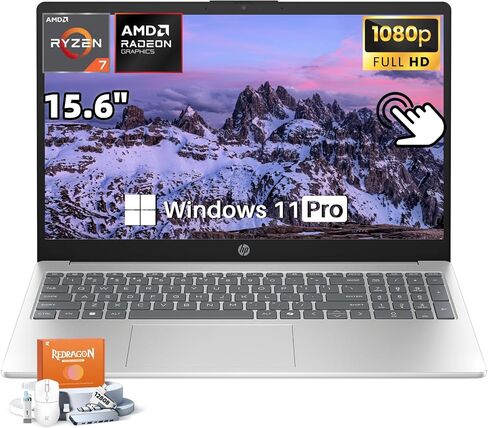 HP 15.6 Touchscreen Laptop, AMD Ryzen 7 7730U(8 Cores), 32GB RAM, 1TB SSD in Kuwait