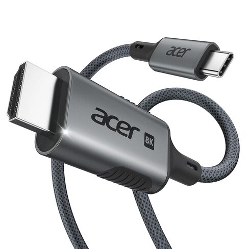 Acer USB C to HDMI 2.1 Cable 6.6FT (8K@60Hz 4K@240Hz) Unidirectional in Kuwait