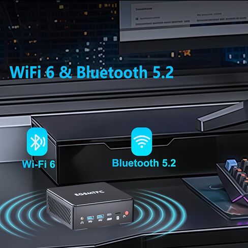 AI Mini PC Intel Core Ultra 7 155H (16C/22T), 16GB DDR5, 1TB NVMe SSD, Mini Desktop Computer Supports Triple 8K Displays, Thunderbolt 4, Dual 2.5GbE LAN, Wi-Fi 6, BT 5.2, Win 11 Pro in Kuwait