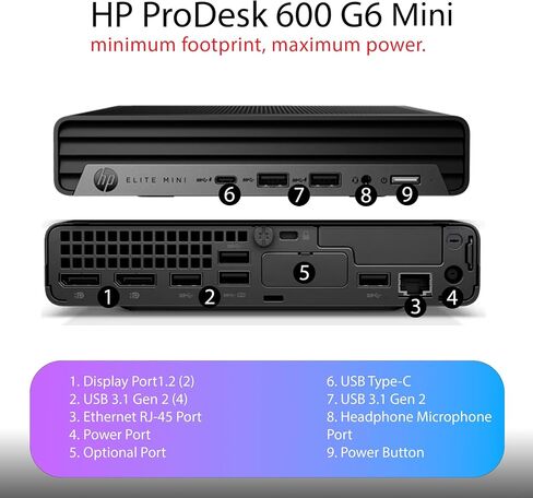 HP ProDesk 600 G6 Mini Desktop Computer 10th PC (Renewed) in Kuwait