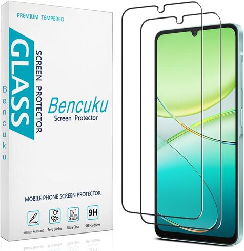 2 Pack Designed for Samsung Galaxy A05, Galaxy A05s Tempered Glass Screen Protector, Anti Scratch, Bubble Free in Kuwait