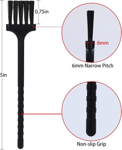 Detail Cleaning Brush 6-Pack, Nylon Bristle Tool for Grinders & Keyboards in Kuwait