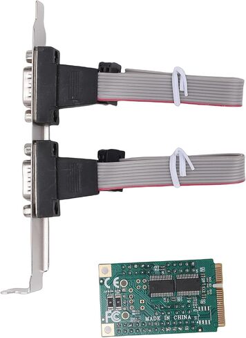 FILFEEL PCIe to Dual RS-232 DB9 Serial Port Card – 2 Port 232 Expansion Card with Chip, Full & Low Brackets, Supports &, Up to 115200bps in Kuwait
